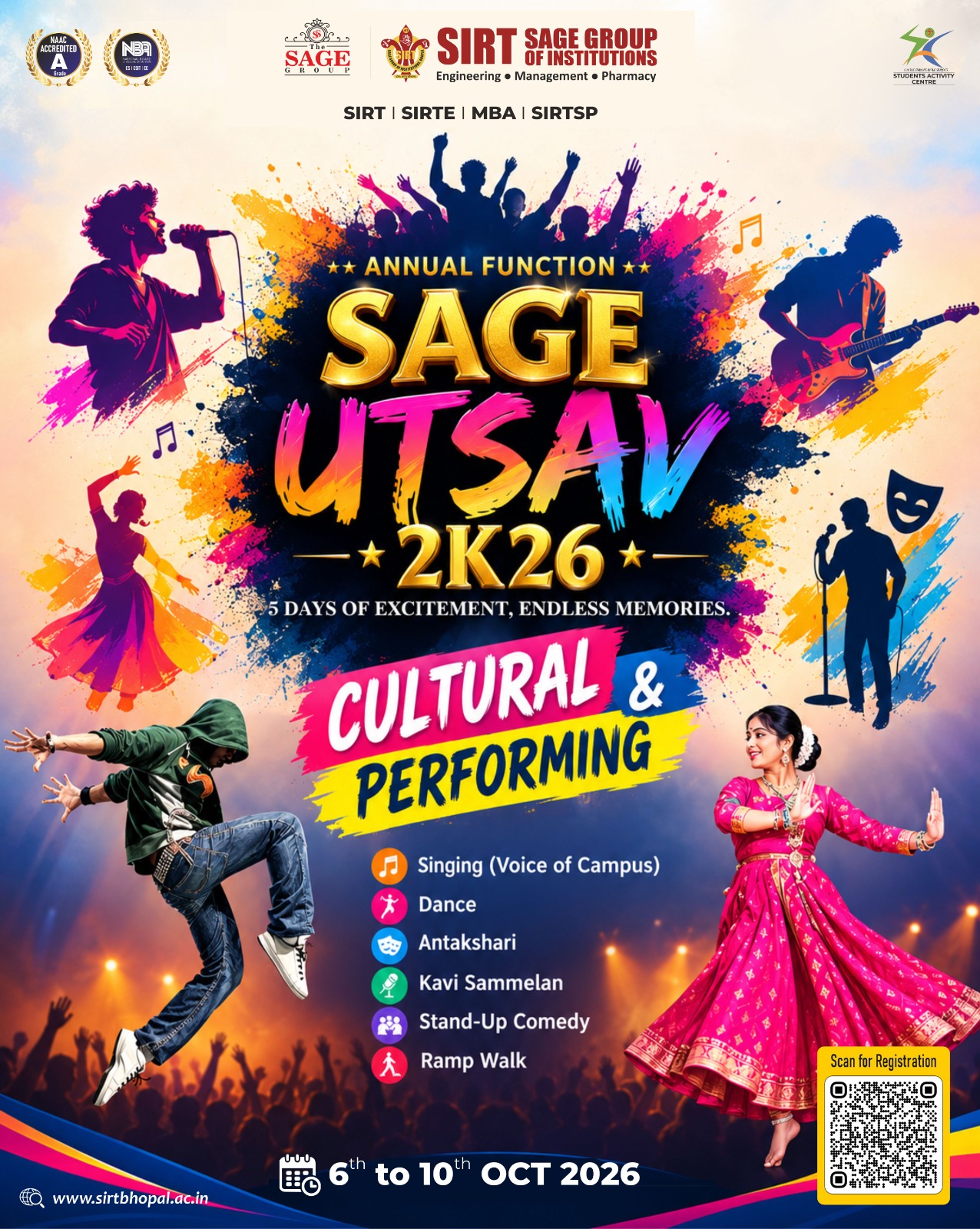 SAGE UTSAV 2K26 – A Grand Celebration of Talent, Creativity, Sports & Innovation
